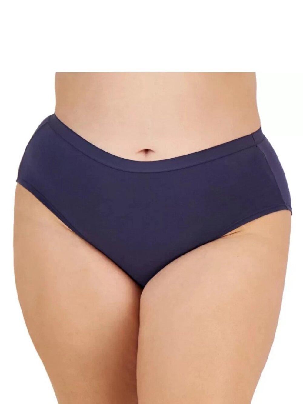 Jenni Women's 1-Pack Plus Size Cotton Hipster Panty, Nairobi Dusk Purple